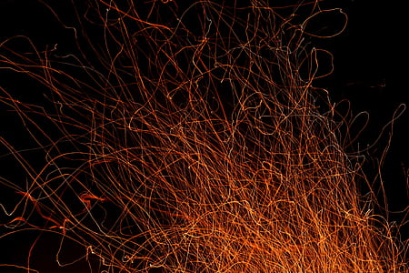 red string of lights during nighttime thumbnail