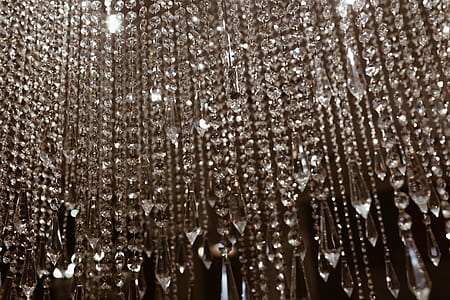 Close up of crystal chandelier thumbnail