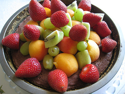 Chocolate Cake With Fruit Mountain thumbnail
