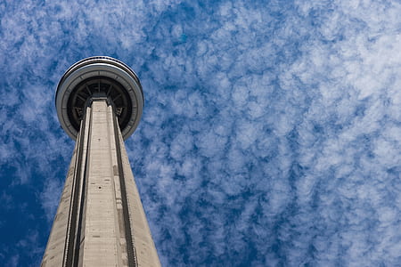 worms eye view photo of Space Needle thumbnail