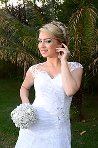 woman wearing white bridal gown thumbnail