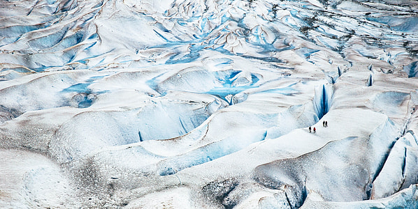 high angle photo of mountain range covered with ice thumbnail
