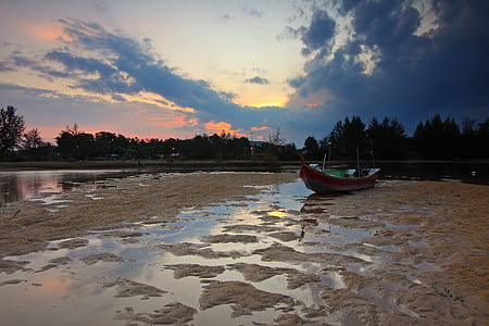 sea, dawn, landscape, nature thumbnail