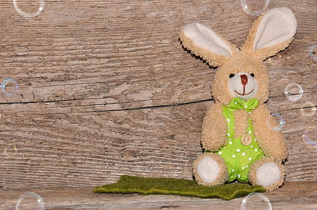 bunny plush toy on table thumbnail