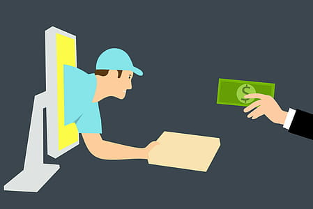 Illustration of online delivery thumbnail