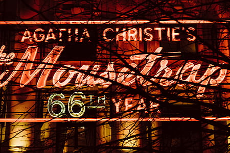 lighted Agatha Christie's signage thumbnail