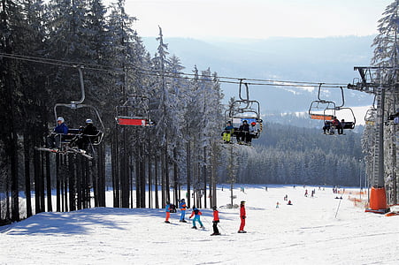 people riding cable cars during daytime thumbnail