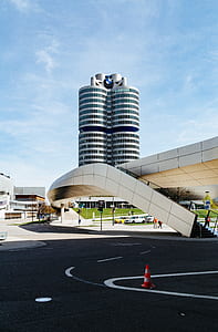 white BMW building thumbnail