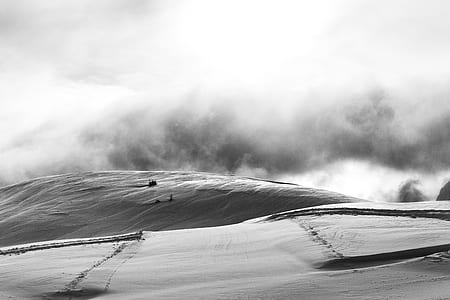 grayscale and aerial view photography of desert thumbnail
