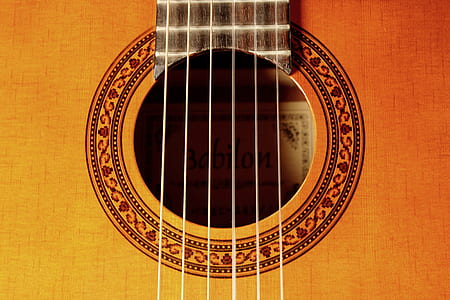 closeup photo of brown guitar thumbnail