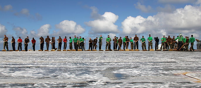 piled people standing thumbnail