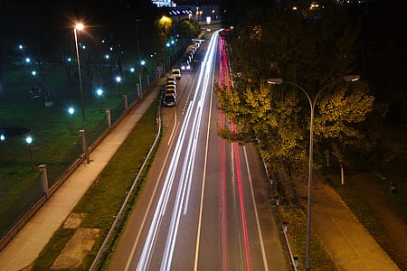 timelapse photo of highway thumbnail