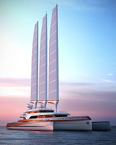 white yacht on water body thumbnail