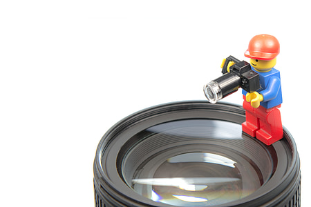 Lego toy holding camera thumbnail