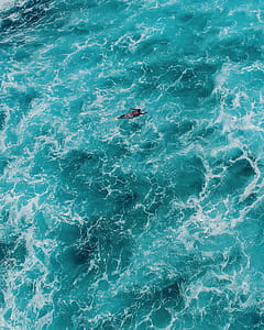 person swimming in body of water thumbnail