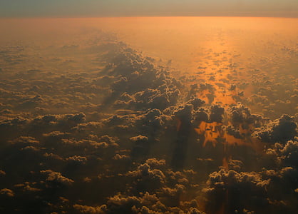 aerial photo of sea of clouds thumbnail