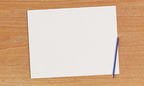 purple pencil on white paper thumbnail