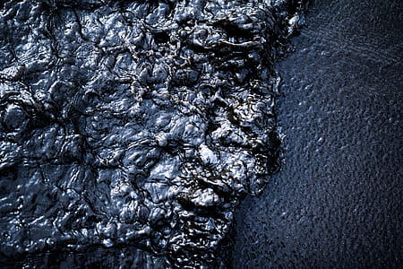 melted black leather thumbnail