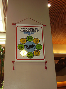 Banner at the Albuquerque Sunport  in New Mexico thumbnail
