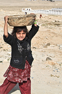 girl's carrying basket on head thumbnail