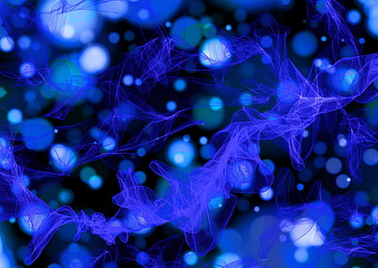 blue molecules illustration thumbnail