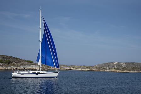 sail boat sailing on sea thumbnail