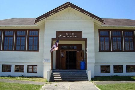 Historical Rainier school in Washington after restoration thumbnail