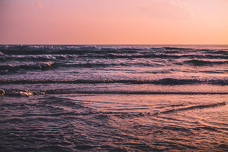 Waves Coming to Shore during Golden Hour thumbnail