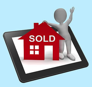 Sold House Tablet Meaning Successful Offer On Real Estate thumbnail
