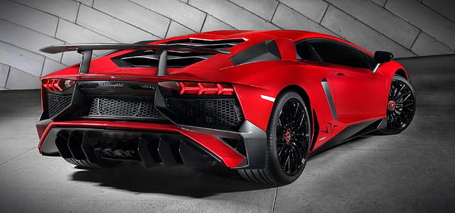 red Lamborghini sports coupe thumbnail