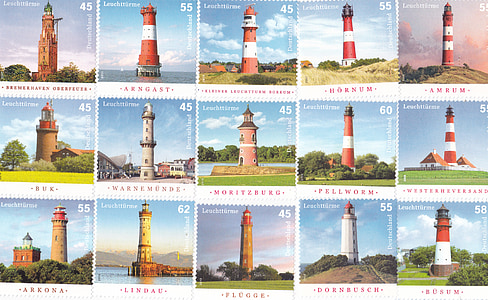 lighthouse postage stamps thumbnail