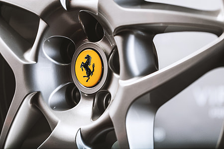 grey Ferrari multi-spoke vehicle wheel thumbnail