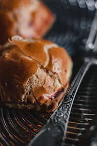 Sweet buns with cream cheese inside thumbnail