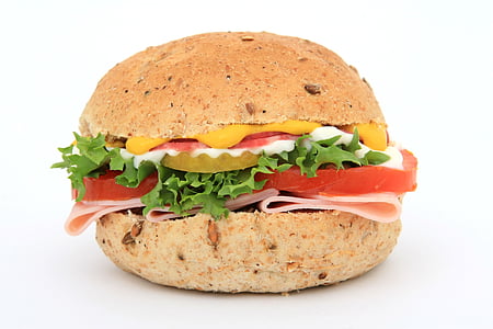 hamburger with cheese and vegetable thumbnail