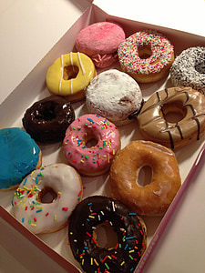 assorted-flavor doughnut with box thumbnail