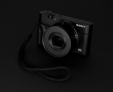 black Sony point-and-shoot camera thumbnail