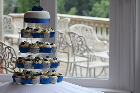 5-tier desert rack with cake and cupcakes thumbnail