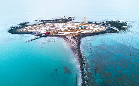 aerial photography of island thumbnail