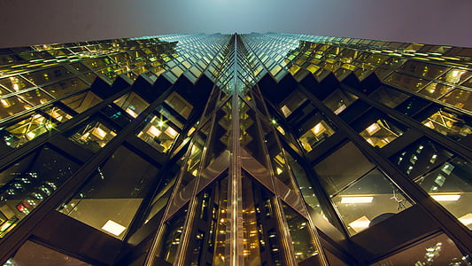 worm's-eye view photo of high-rise building thumbnail