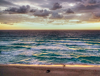 top view of beach wave thumbnail