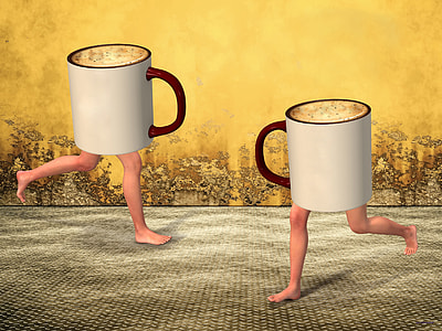two white ceramic mugs illustration thumbnail