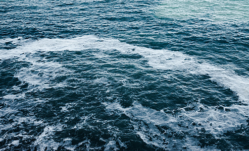 bird's eye view of calm body of water thumbnail