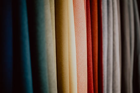 Colorful upholstery fabric samples thumbnail
