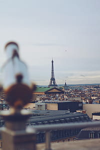 Eiffel Tower under cloudy sky thumbnail