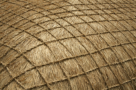 brown thatch roof with net thumbnail