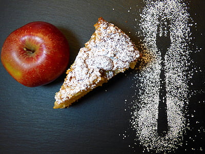 flat lay photography of apple and sliced pie thumbnail