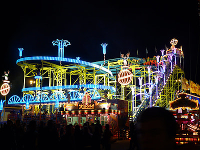 amusement park during nighttime thumbnail