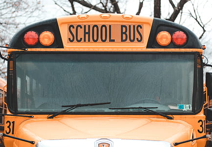 photography of orange school bus thumbnail
