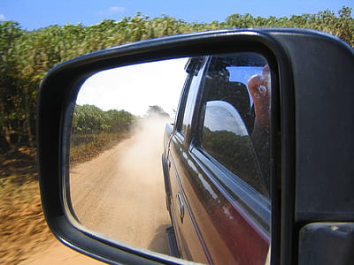 unpaired black vehicle side mirror thumbnail