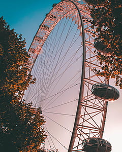 Ferris wheel during golden hour thumbnail